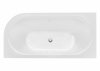 Besco Avita A-line wanna wolnostojąca 150 L + syfon klik-klak chrom z przelewem slim WAA150ALS